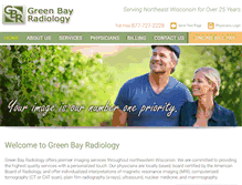Tablet Screenshot of greenbayradiology.com